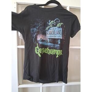 Goosebumps Welcome to Horrorland Graphic Design T-shirt Small Black U1